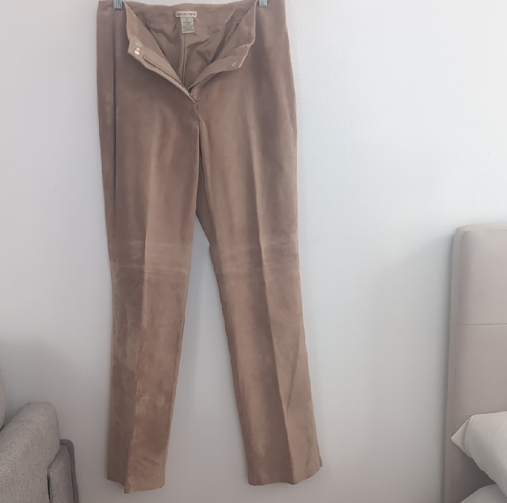 Apostrophe Tan Straight Leg Pants